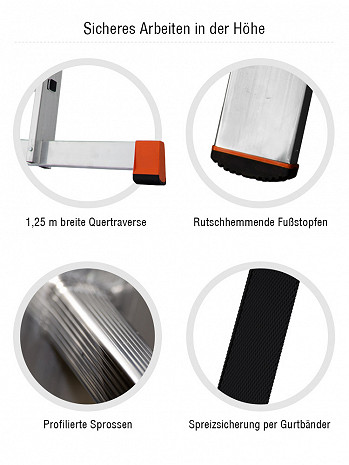 STRUKTURO Vielzweckleiter 3x12 Sprossen