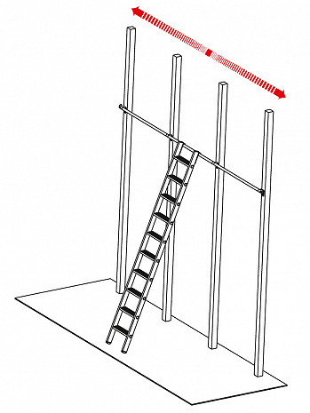 KRAUSE STABILO Stufen-Regalleiter 10 Stufen mit 2 Einhängehaken