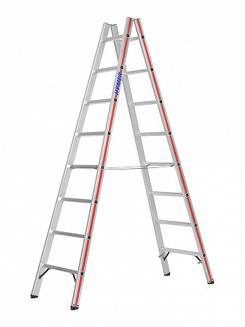 HYMER SC 60 Sprossen-Doppelleiter 6023 2x8 Sprossen