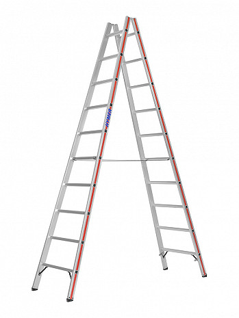 HYMER SC 60 Sprossen-Doppelleiter 6023 2x10 Sprossen