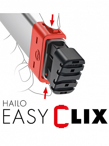 Hailo L100 TopLine - Sicherheits-Stehleiter 4 XXL-Stufen