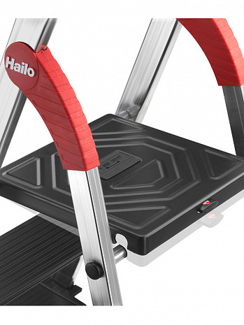 Hailo L100 TopLine - Sicherheits-Stehleiter 4 XXL-Stufen