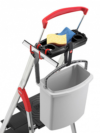 Hailo L100 TopLine - Sicherheits-Stehleiter 4 XXL-Stufen
