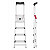 Hailo L80 ComfortLine - Sicherheits-Stehleiter 4 XXL-Stufen