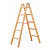 HYMER Holzleiter beidseitig begehbar 2x5 Sprossen