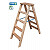 KRAUSE STABILO Stufen-Doppelleiter Holz / 2x5 Stufen / gemäß TRBS 2121-2