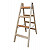 KRAUSE STABILO Doppel-Holzleiter / 2x4 Sprossen