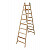 KRAUSE STABILO Doppel-Holzleiter / 2x9 Sprossen
