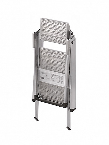 WAKÜ Little Jumbo Sicherheitstreppe Alu-Tritt mit Bügel 3 Stufen