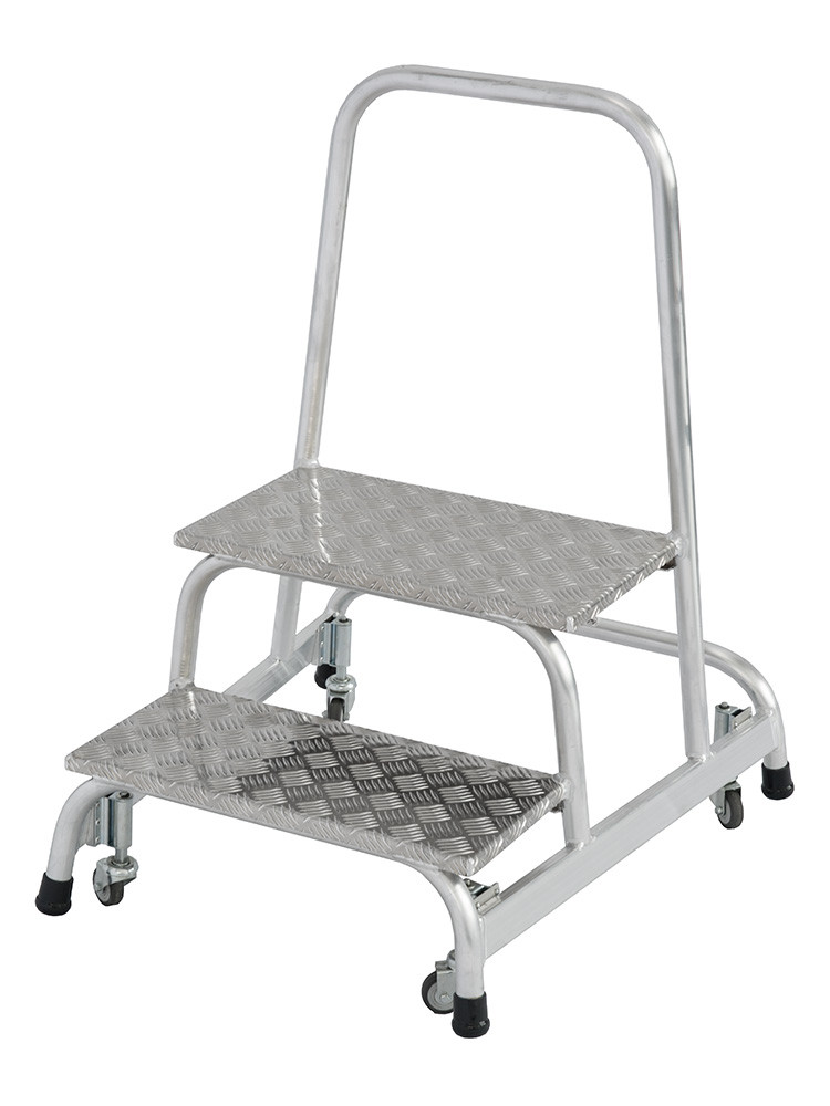 KRAUSE fahrbarer SicherheitsTritt 2-stufig - 360° drehbar