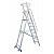 KRAUSE STABILO Plattformleiter mit Handläufen und Sicherheitsbügel + Rollen / 8 Stufen / gemäß TRBS 2121-2