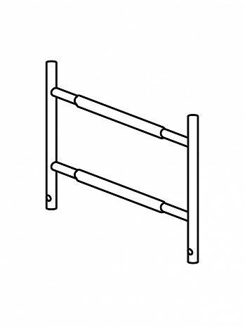 HYMER Geländerteil 2 Sprossen 7089401 / Länge: 0,53 m