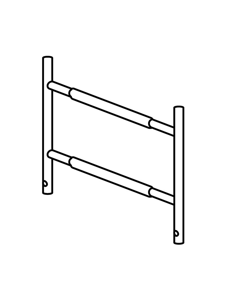 HYMER Geländerteil 2 Sprossen 7089401 / Länge: 0,53 m