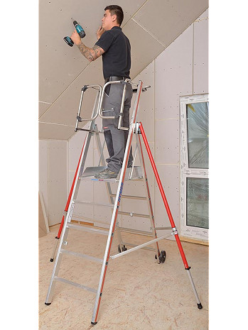 HYMER ProTect Plattformleiter 8483 6 Sprossen